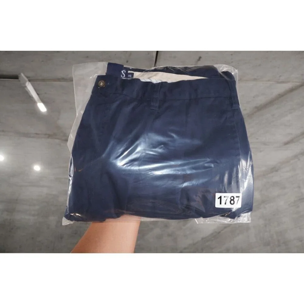 Chaps Ralph Lauren Shorts Men 36 Navy Blue Chino Classic Fit 7